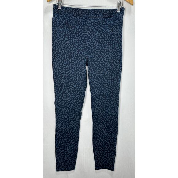 Spanx Jean-ish Slimming Ankle Leggings – Blue Denim Leopard Print – Medium - Picture 2 of 7